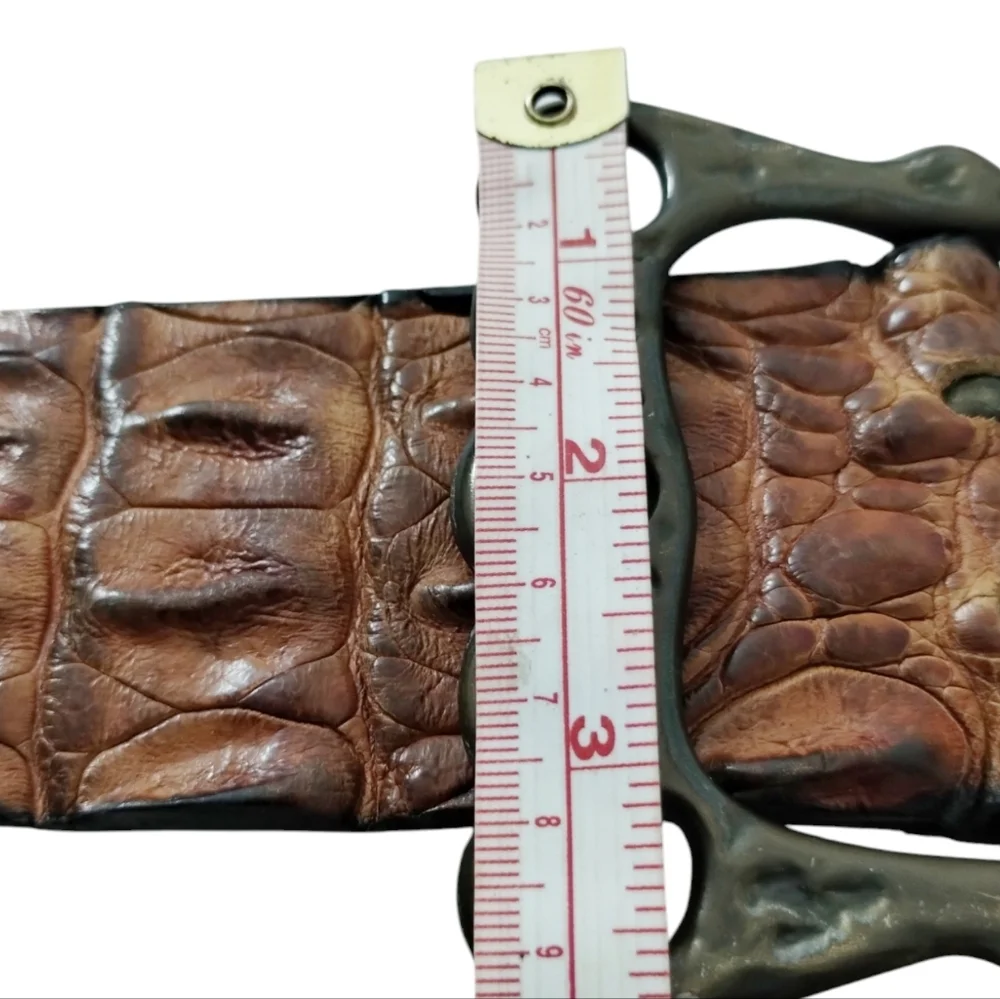 SAVANNAH Australia Brown Genuine Croc Leather Chunk 30